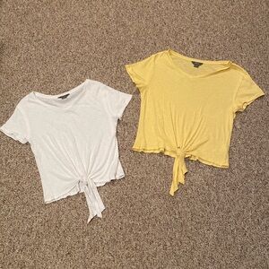 Natural Reflections tie front t-shirt pack